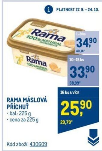 Makro RAMA MÁSLOVÁ PŘÍCHUŤ nabídka