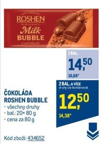 Makro ČOKOLÁDA ROSHEN BUBBLE nabídka