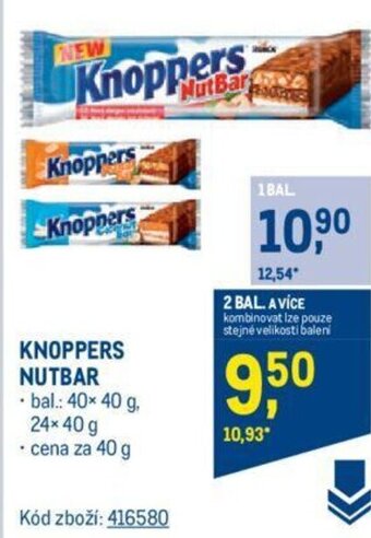 Makro KNOPPERS NUTBAR nabídka