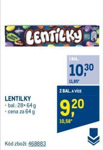 Makro LENTILKY nabídka