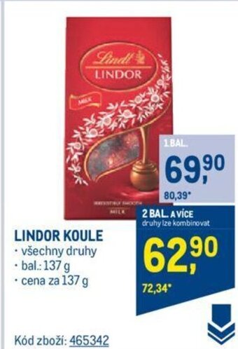 Makro LINDOR KOULE nabídka