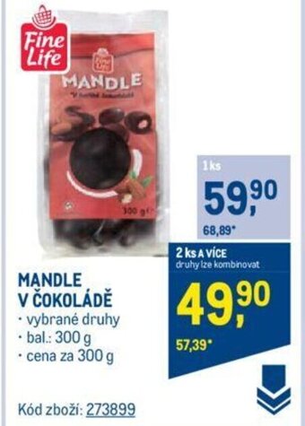 Makro MANDLE V COKOLADE nabídka