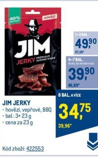 Makro JIM JERKY nabídka