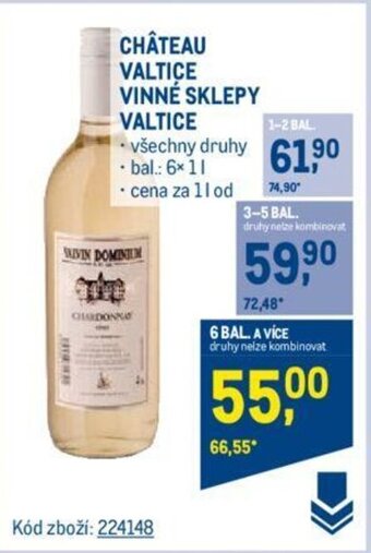 Makro CHÂTEAU VALTICE VINNÉ SKLEPY VALTICE nabídka