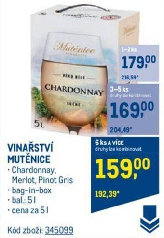 Makro VINAŘSTVÍ MUTĚNICE nabídka