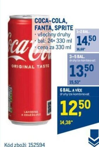 Makro COCA-COLA, FANTA, SPRITE nabídka