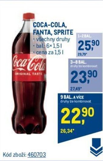 Makro COCA-COLA, FANTA, SPRITE nabídka