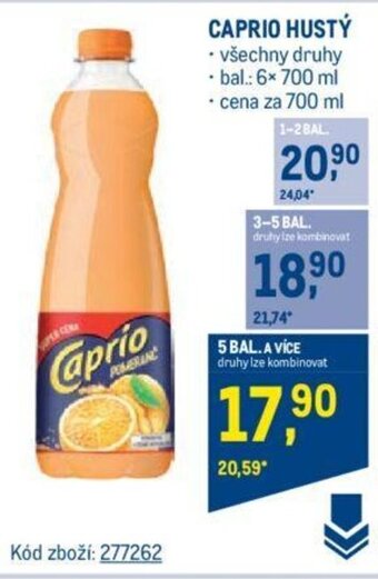 Makro CAPRIO HUSTÝ nabídka