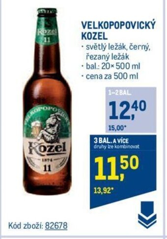 Makro VELKOPOPOVICKÝ KOZEL nabídka