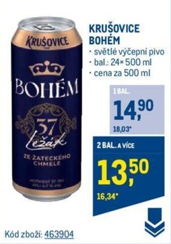Makro KRUŠOVICE BOHÉM nabídka