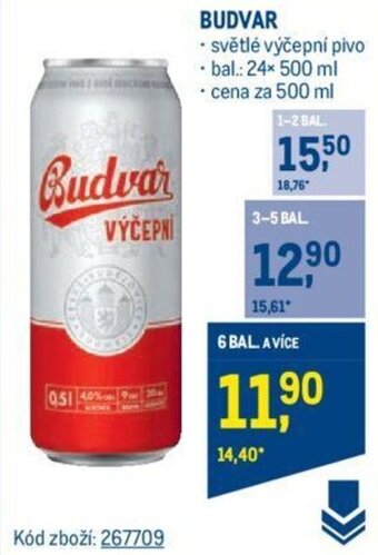 Makro BUDVAR nabídka
