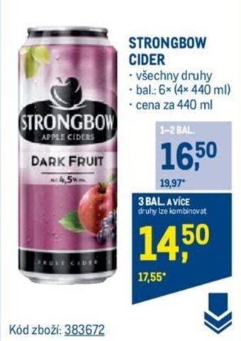 Makro STRONGBOW CIDER nabídka