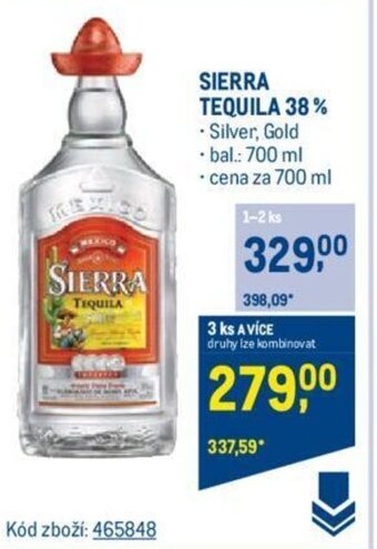 Makro SIERRA TEQUILA 38% nabídka