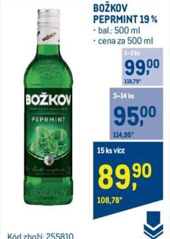 Makro BOŽKOV PEPRMINT 19 % nabídka