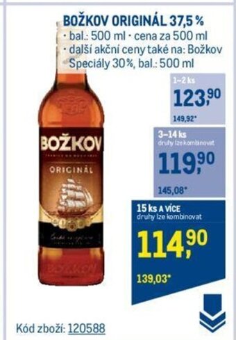 Makro BOŽKOV ORIGINÁL 37,5% nabídka