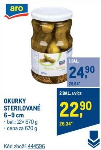 Makro OKURKY STERILOVANÉ 6-9 cm nabídka