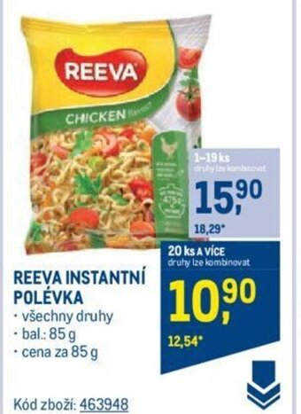 Makro REEVA INSTANTNÍ POLÉVKA nabídka