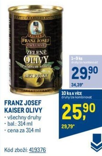 Makro FRANZ JOSEF KAISER OLIVY nabídka