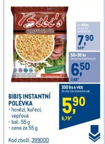 Makro BIBIS INSTANTNÍ POLEVKA nabídka