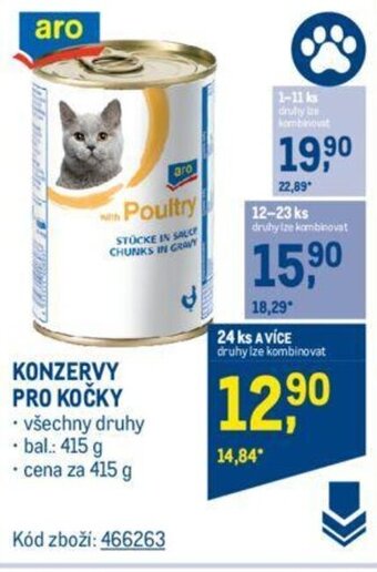 Makro KONZERVY PRO KOČKY nabídka