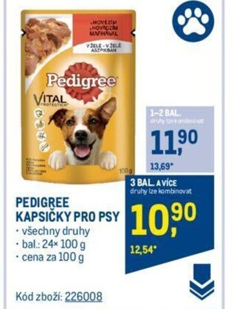 Makro PEDIGREE KAPSIČKY PRO PSY nabídka