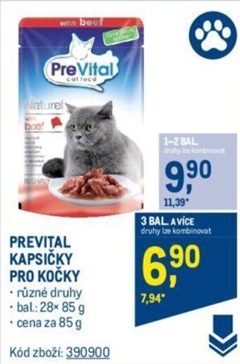 Makro PREVITAL KAPSIČKY PRO KOČKY nabídka