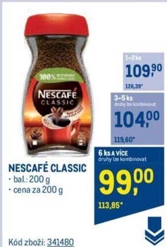 Makro NESCAFÉ CLASSIC nabídka