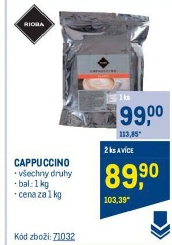 Makro CAPPUCCINO nabídka