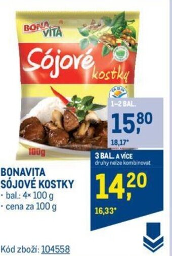 Makro BONAVITA SÓJOVÉ KOSTKY nabídka