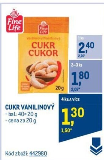 Makro CUKR VANILINOVÝ nabídka