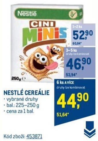 Makro NESTLÉ CEREÁLIE nabídka