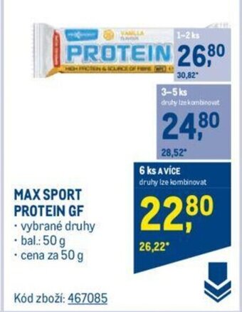 Makro MAX SPORT PROTEIN GF nabídka