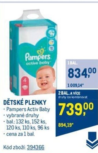 Makro DĚTSKÉ PLENKY nabídka
