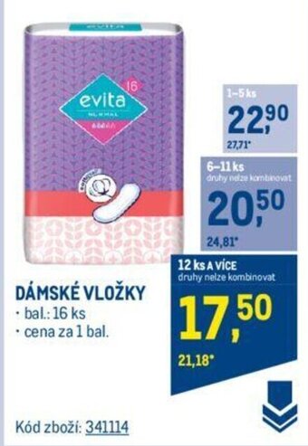 Makro DÁMSKÉ VLOŽKY nabídka