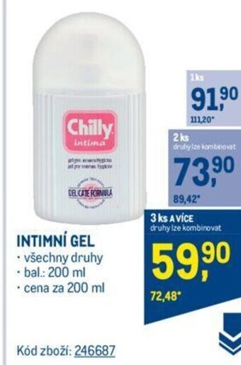 Makro INTIMNÍ GEL nabídka