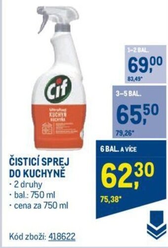 Makro ČISTICÍ SPREJ DO KUCHYNĚ nabídka