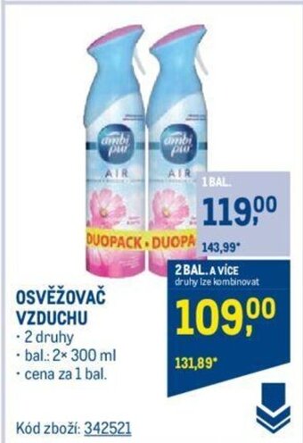 Makro OSVĚŽOVAČ VZDUCHU nabídka