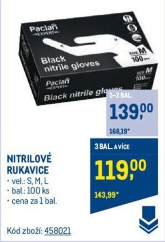 Makro NITRILOVÉ RUKAVICE nabídka