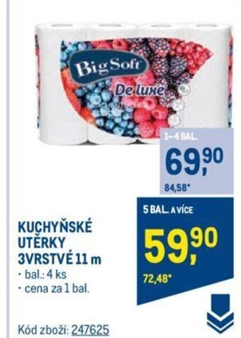 Makro KUCHYŇSKÉ UTĚRKY 3VRSTVÉ 11 m nabídka