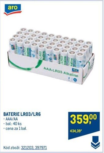 Makro BATERIE LR03/LR6 nabídka
