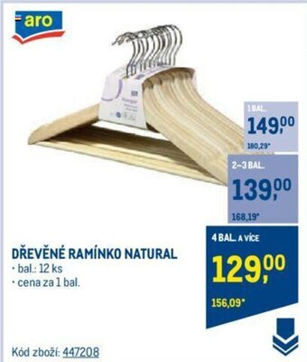 Makro DŘEVĚNÉ RAMÍNKO NATURAL nabídka