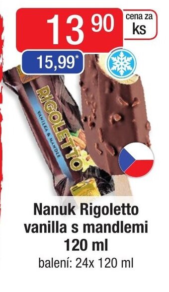 Nanuk Rigoletto vanilla s mandlemi 120 ml