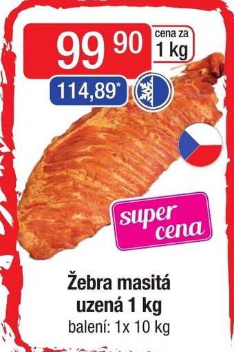 Žebra masitá uzená 1 kg