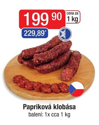 Astur&Qanto Papriková klobása nabídka