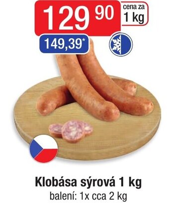 Astur&Qanto Klobása sýrová 1 kg nabídka