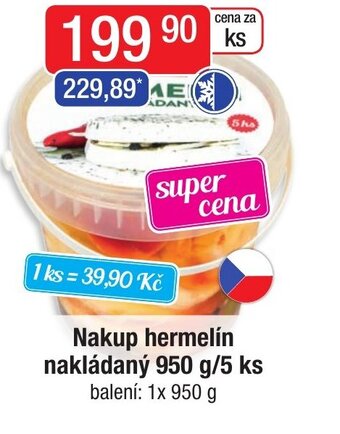 Nakup hermelín nakládaný 950 g/5 ks