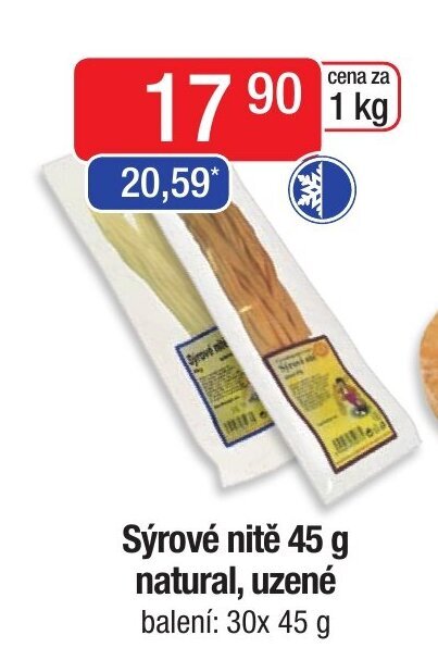 Astur&Qanto Sýrové nitě 45 g natural, uzené nabídka