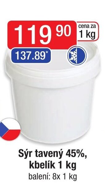 Astur&Qanto Sýr tavený 45%, kbelík 1 kg nabídka