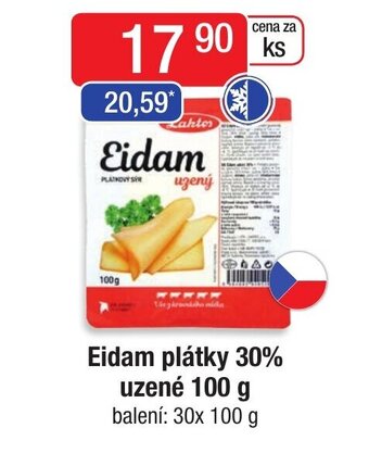 Astur&Qanto Eidam plátky 30% uzené 100 g nabídka