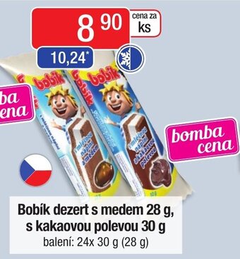 Astur&Qanto Bobík dezert s medem 28 g, s kakaovou polevou 30 g nabídka
